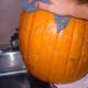 Wash the squashes or pumpkins with a nice scrubbing cloth and tap water. You may use a bit of soap if they are filthy; rinse thoroughly.