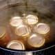 Wait for water to come to a rolling boil before you begin timing. Process pints and half-pints for 20 minutes, quarts for 25.