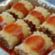 Lasagna Rolls in pan ready to bake