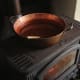 Simmer the puree gently until reduced and thickened.