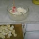 Bananas sliced and ready to add.