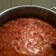 Jam with foam on top