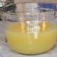 Step 2: Strain the juice. (1.2 litres of fresh, strained juice from 16 lemons.)