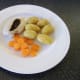 Black pudding stuffed chicken breast ready for the stilton sauce