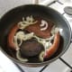 Add the onions to the pan for the last couple of minutes