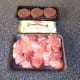 Stewing steak, black pudding and puff pastry