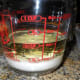 2. Don't stir the oil and milk. Just dump the milk into the oil and leave it this way.