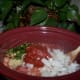 Add tomato paste, chopped onion, chopped jalapeno pepper (or can of chopped peppers), and garlic.