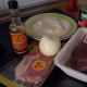 Ingredients for liver and bacon casserole