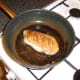 Pan-sear duck breast before roasting