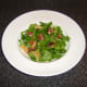 Fig salad is ready for the crispy duck