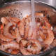 Rinse & drain the shrimp.