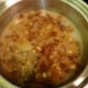 Dates, sugar, and water combined in a pan and put on stove.