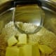 Cut in the chilled butter and blend into the oatmeal mixture.