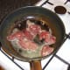 Chicken livers are quickly browned in butter