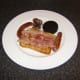 Assembling the chicken liver fried breakfast