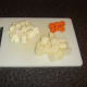 Carrot, parsnip and potato are peeled and chopped