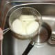 Wire basket allows the potatoes to easily be lifted from the boiling water.