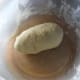 Make a dough for the dumplings.
