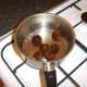 Chestnuts are boiled in salted water