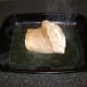 Pork shank is basted with chicken stock