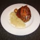 Roasted pork shank with salt-preserved and cured cabbage