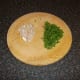 Chopped shallot and parsley