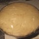 Dough fully risen for first time.