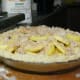 You want the apples to be kind of mounded up because the apples will shrink while cooking.