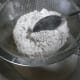 Sift the flour, and add the salt, sugar and yeast.