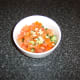 Chopped salsa ingredients