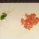 Chopped chives and smoked salmon