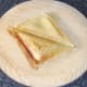 Toasted duck egg sandwich is allowed to cool slightly