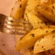 Baked french fries with rosemary and parsley. I toss slices of potatoes with dried rosemary, parsley, sea salt, pepper and some olive oil. Healthy and delicious.
