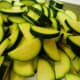 Sliced zucchini