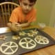 Sprinkle on cinnamon sugar mixture.