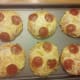 Our finished pepperoni and pineapple pizzas!