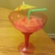 Our homemade strawberry lemonade slush!