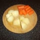 Chopped vegetables for chicken stew