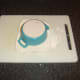 The pie dish is used as a template to cut the pastry