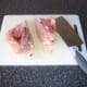 Main chicken body is cut in half