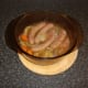 Sausage and beef casserole is rested