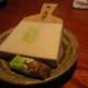 Wasabi root with sharkskin grater.