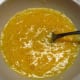 Beat the egg mix with a fork or with a mixer