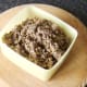 Fluff up the haggis meat