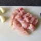 Prepare the chicken and onion for the curry