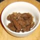 Beef is drained, covered and left to cool