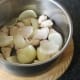 Brown and seal the chicken; then add the onion