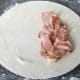 Place the bacon on the pastry