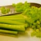 Celery being chopped